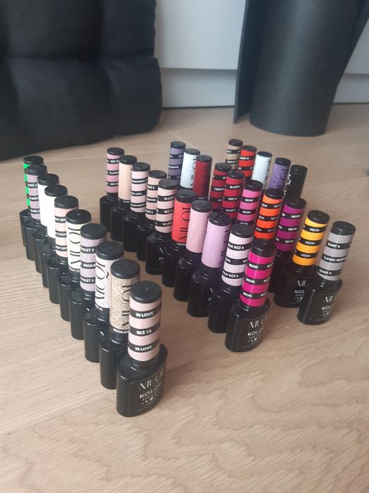 58 Lakierów + Lampa UV/LED + akcesoria, Zestaw do Paznokci Hybrydowych