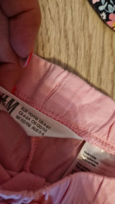 Krótkie spodenki szorty h&m r.110/116