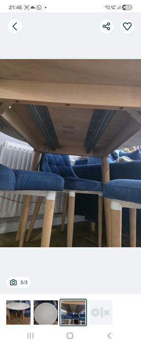 Stół  okrągły rozkladany