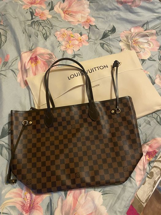 Louis Vuitton Neverfull MM skóra naturalna