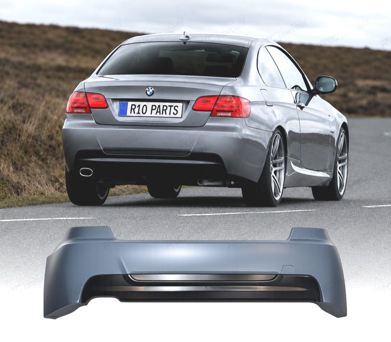 PARA-CHOQUES TRASEIRO BMW E92 E93 LOOK M SAIDA DUPLA ESQ