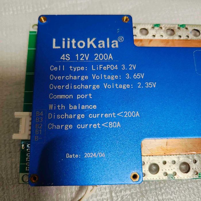 Плата захисту BMS LiFePO4 LiitoKala 4S 12V 200A