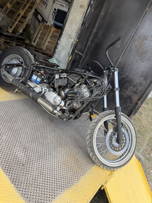 Розбор Yamaha drag star 400 рама с чистыми документами. Вилка в сборе