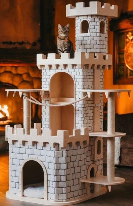 Игровые кошачьи замки и башни