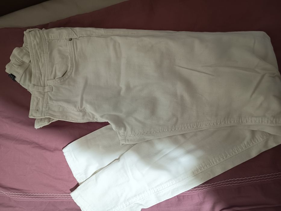 Skinny jeans brancas Bershka