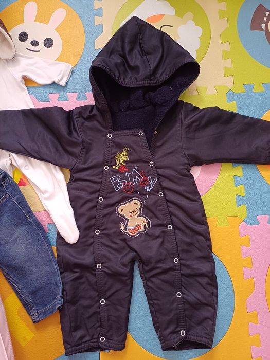 Лот теплого одягу на хлопчика 0-4 міс