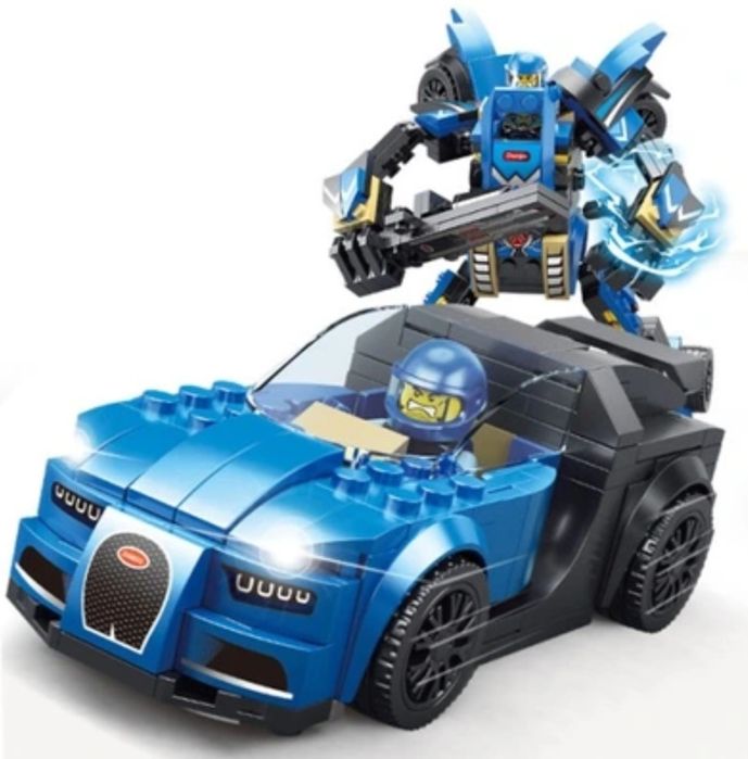 Klocki auto 2w1 robot super zestaw prezent