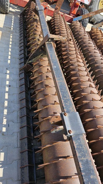 Wał Packera kruszący ciężki kolczasty 4m 2x2m 3m rurowy Guttler 2,5m