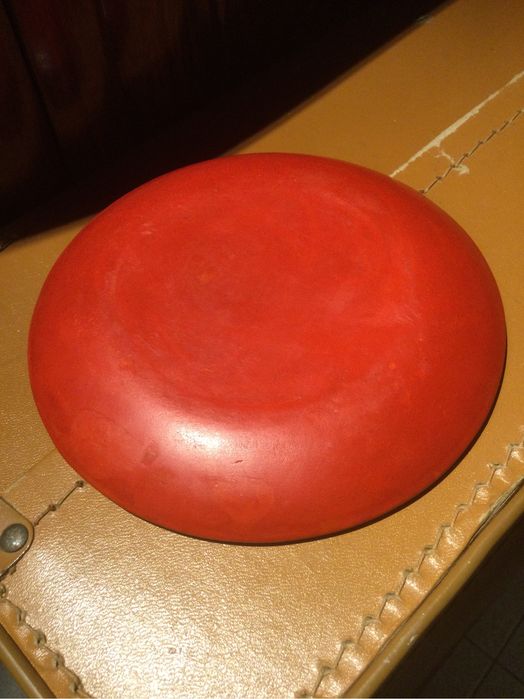 Prato Dragão Cinnabar China Séc XIX 15,1 cm