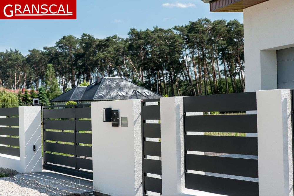 Ogrodzenie metalowe nowoczesne aluminiowe płot furtka brama Poznań