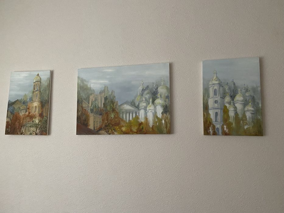 Холст. Масло. Триптих  50х35,  50х70,  50х35.  Можна кожну окремо