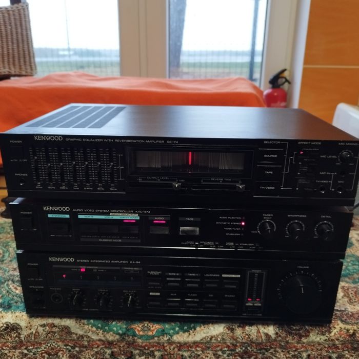 Zestaw audio KENWOOD GE-94 KVC-474 KA-94 – system hi-fi vintage