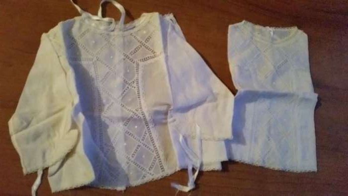 Conjuntos bordados de bebé antigos!
