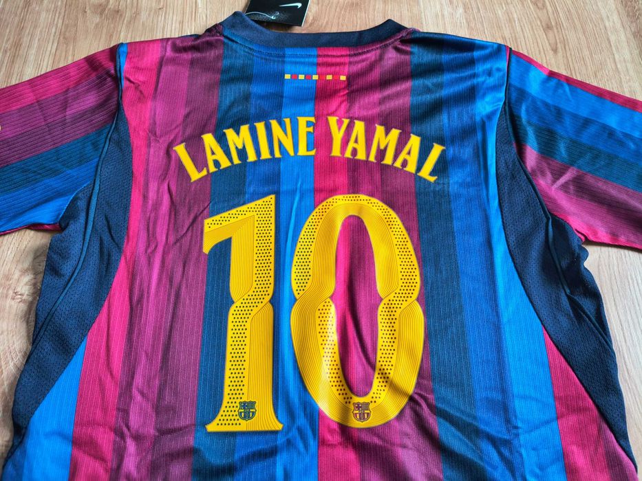 Komplet meczowy Nike FC Barcelona sezon 26/27 Lamine Yamal 10 r. na 125-135 cm