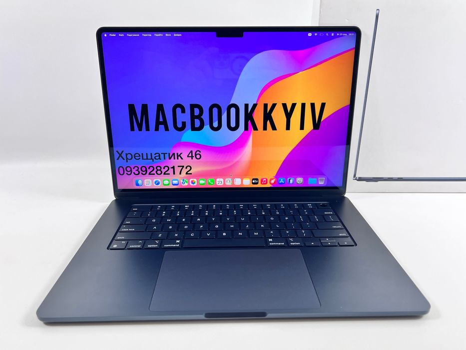 MacBook Air 15 2024 M3 16GB RAM 256GB SSD Midnight Магазин