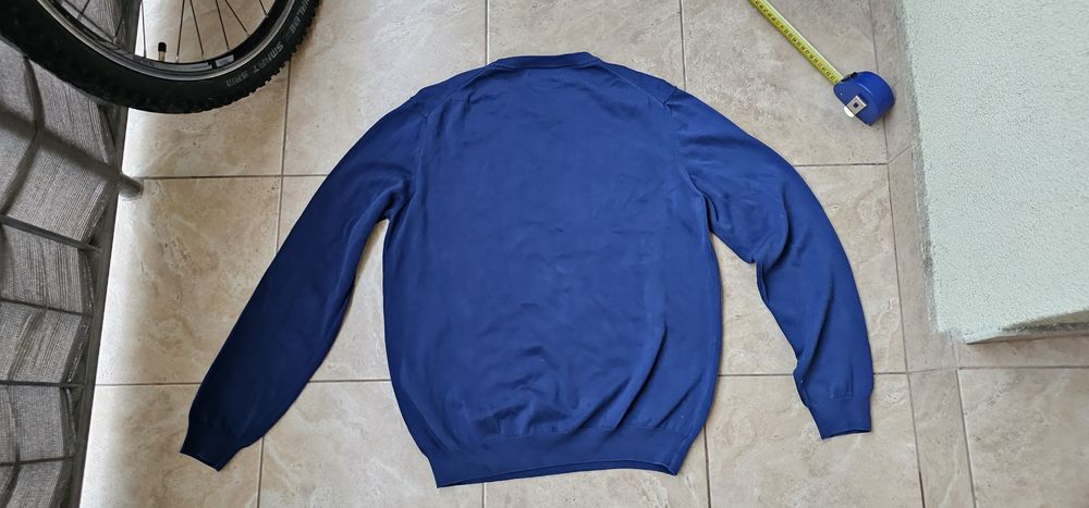 Replay sweter męski rozmiar L niebieski wymiary na zdjęciach