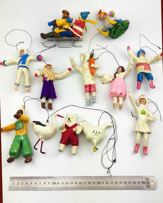 Іграшки на ялинку СРСР, ватна, вата, старі, советские, радянські