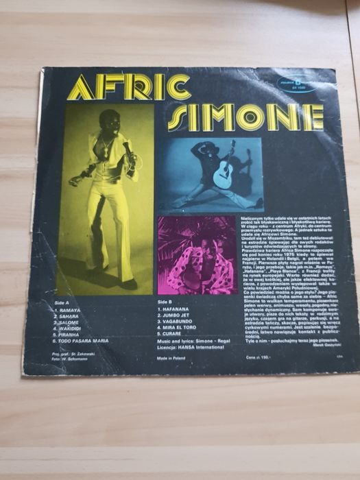 Winyl płyta winylowa Afric Simone