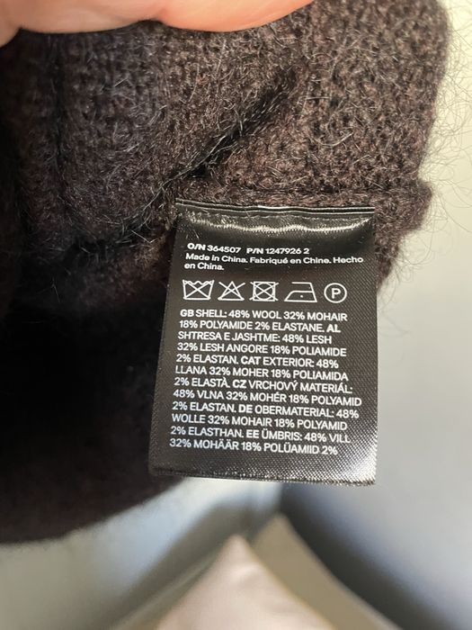 Джемпер НМ mohair/wool blend p. S оверсайз