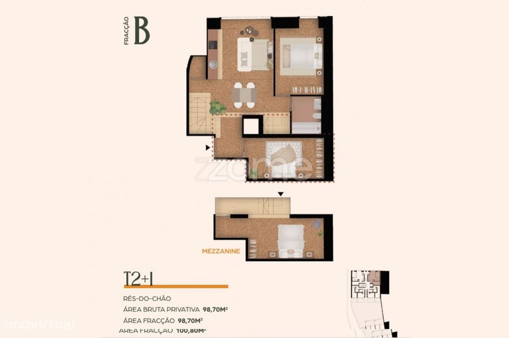 Apartamento T2+1 Novo na Rua Costa Cabral