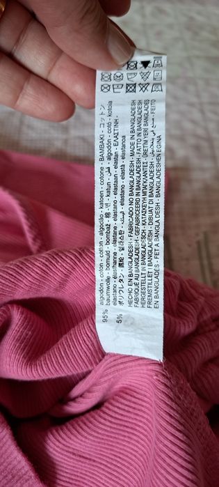 Top Zara M rosa novo