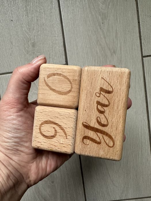 Кубики для  фото  новонародженого