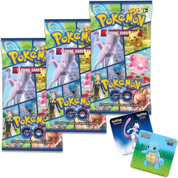 Pokemon TCG Trading Card Game Pokemon Go Tin Poke Ball + 3 Boostery