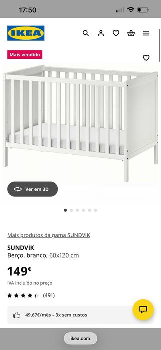 Berço - cama - ikea