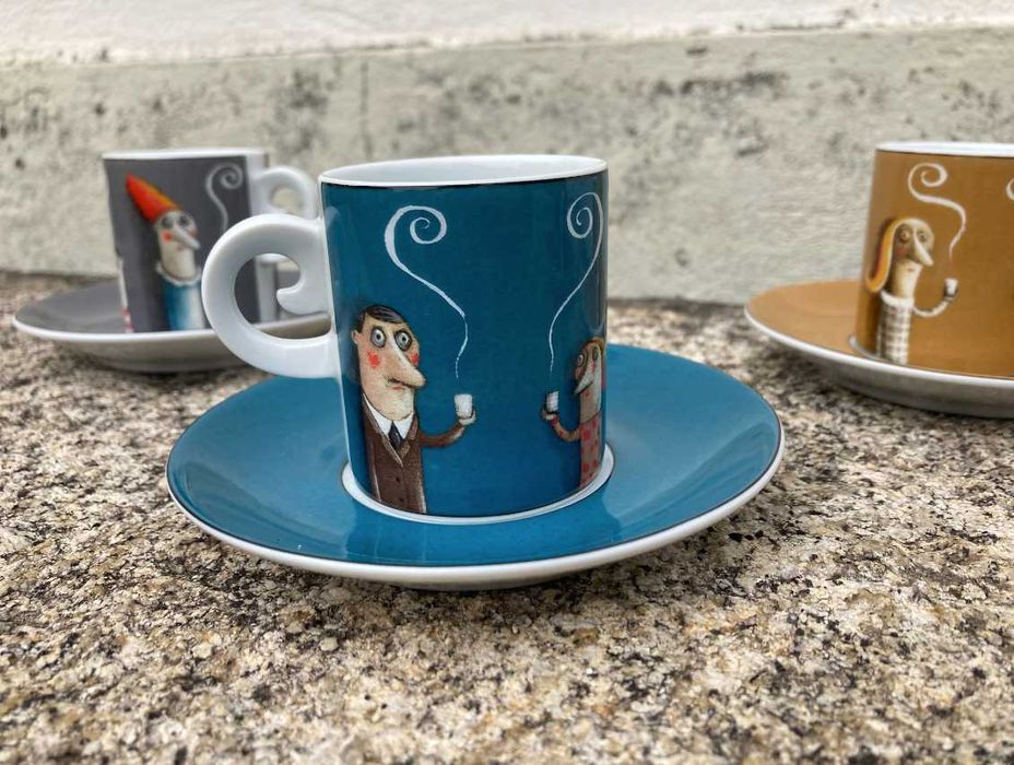 Conjunto de 4 chávenas de café SPAL