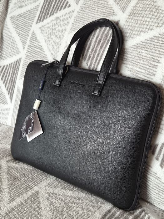 Torba na laptopa 14” z ekoskóry czarna Wittchen