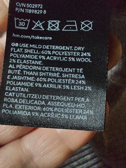 H&M поло светрик кофтинка вовна