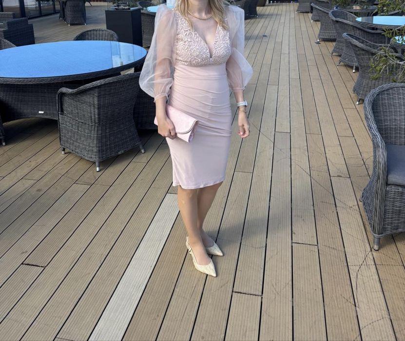 Sukienka beżowa Mollie