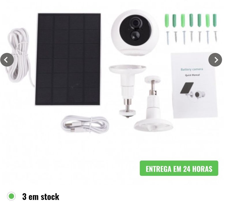 Oportunidade Câmara de vigilância solar