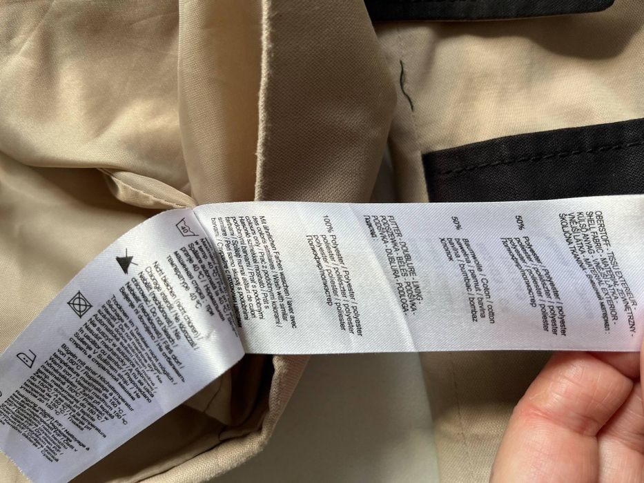 Trencz prochowiec Orsay beżowy płaszcz L/XL cotton 50%