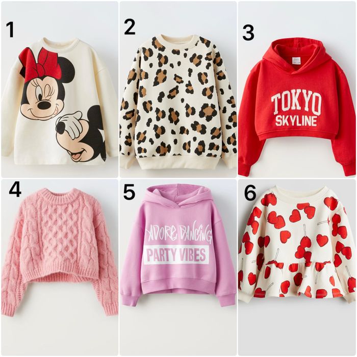 Світшот лео кофта светр реглан худі зара zara 122, 128