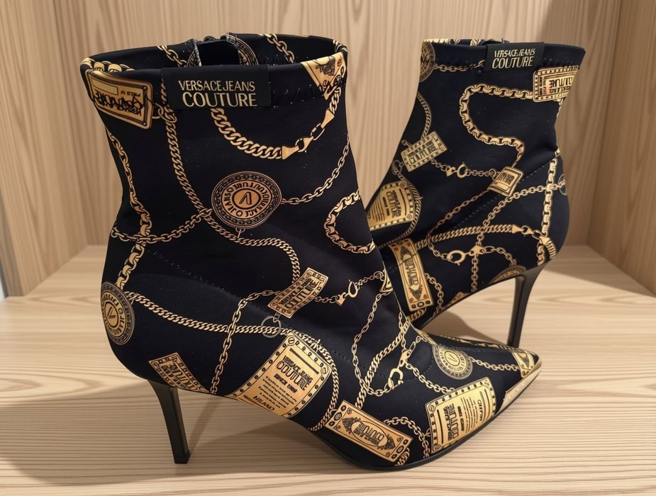 Buty Botki Versace Jeans Couture 39 złoto