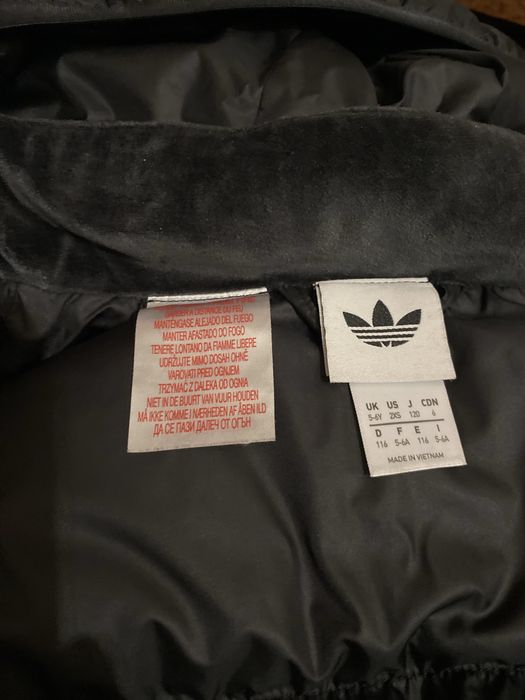 Детский зимний пуховик adidas