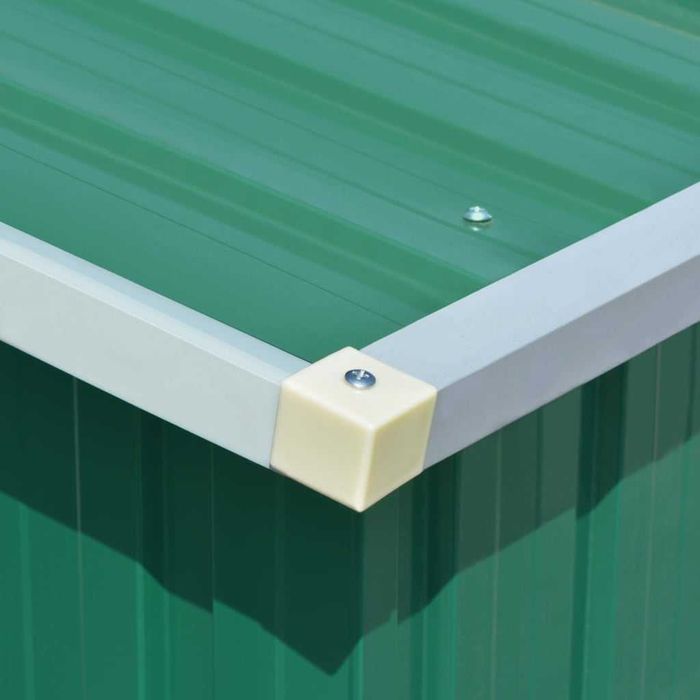 Abrigo de metal 257x990x181 cm aço galvanizado verde
