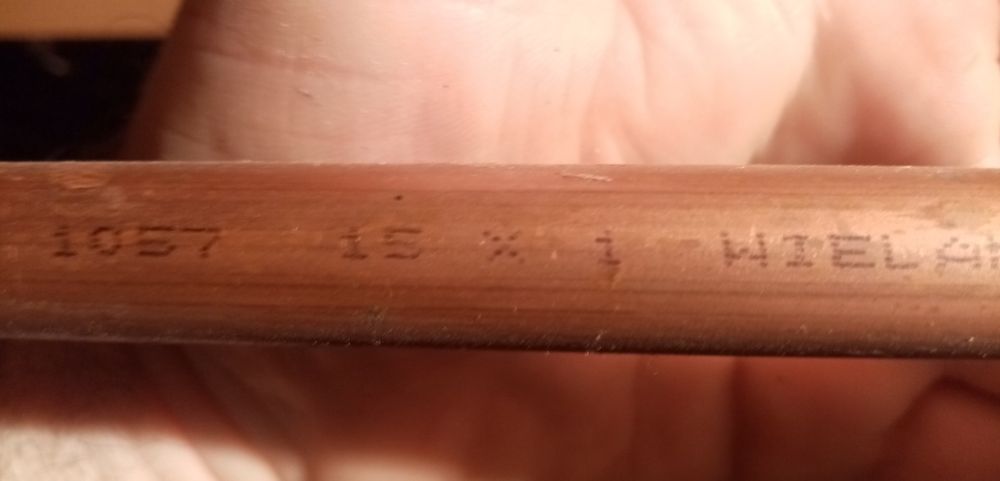 Rury miedziane fi 15mm. 2,5m.  8sztuk 20metrów.   Cena za sztukę 2,5m.