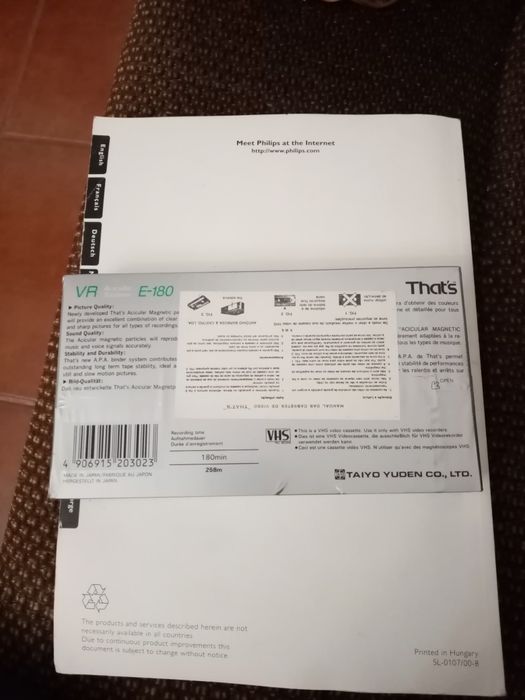 Cassete VHS That's VR selada
