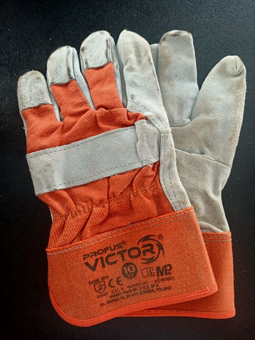 Rękawice ochronne skórzane PROFUS VICTOR roz. 10 XL - 7 sztuk