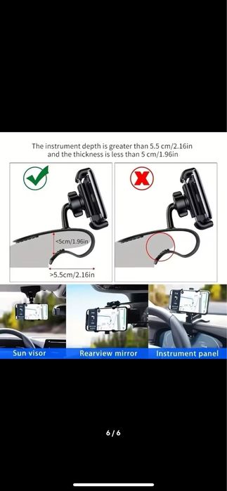 Suporte carro/automóvel para telemóvel modelo universal