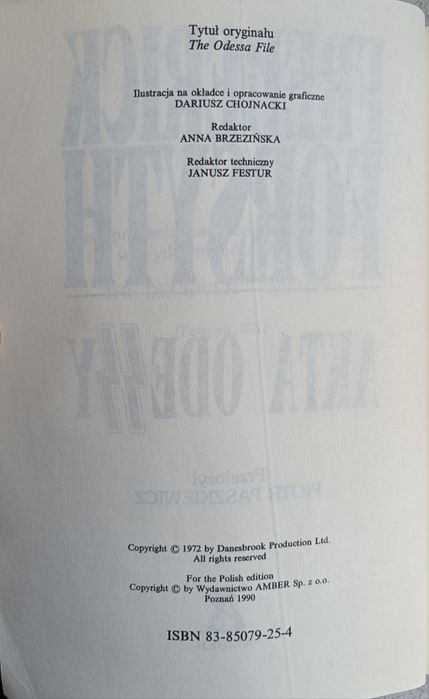 Akta OdeSSy Frederick Forsyth