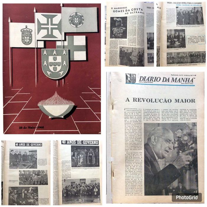 Suplemento do Diario da manhã, 28 de Maio de 1968. Estado Novo