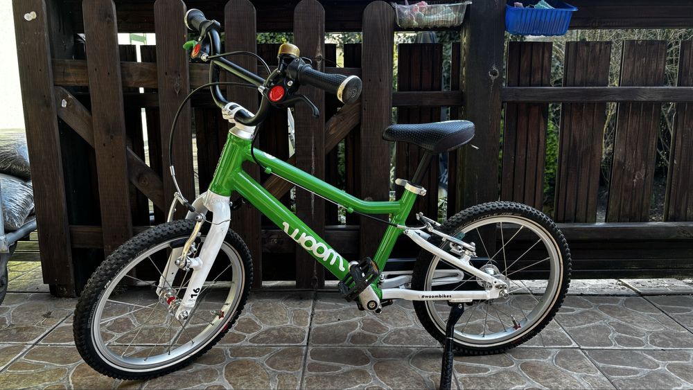 Woom 3 zielony stopka dzwonek