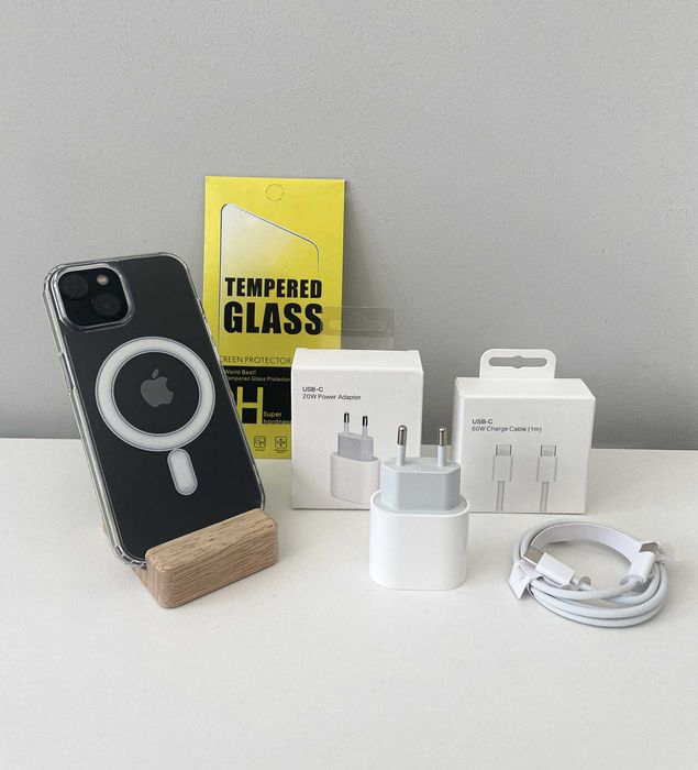 Zestaw do iPhone: Ładowarka + Kabel USB-C + Etui + Szkło | NOWE