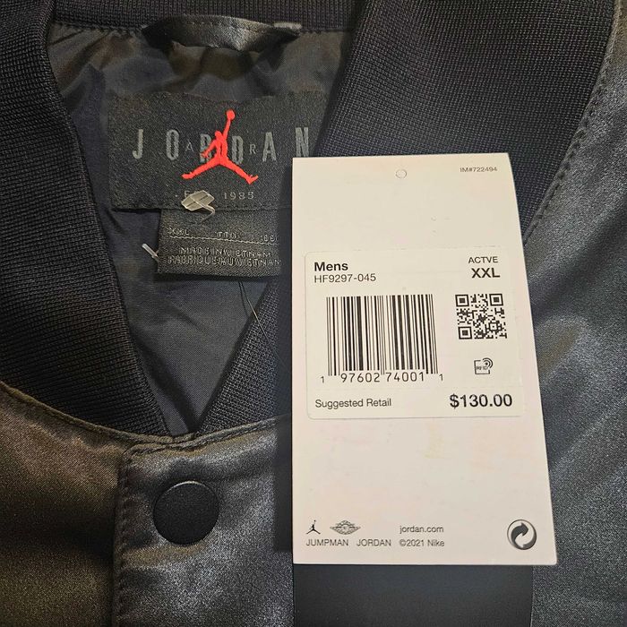 Jordan MVP Varsity Jacket Off-Noir Sail Gray