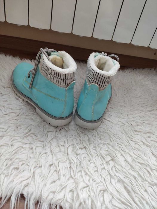 Turkusowe buty damskie zimowe / trapery,  41, Vices New Collection