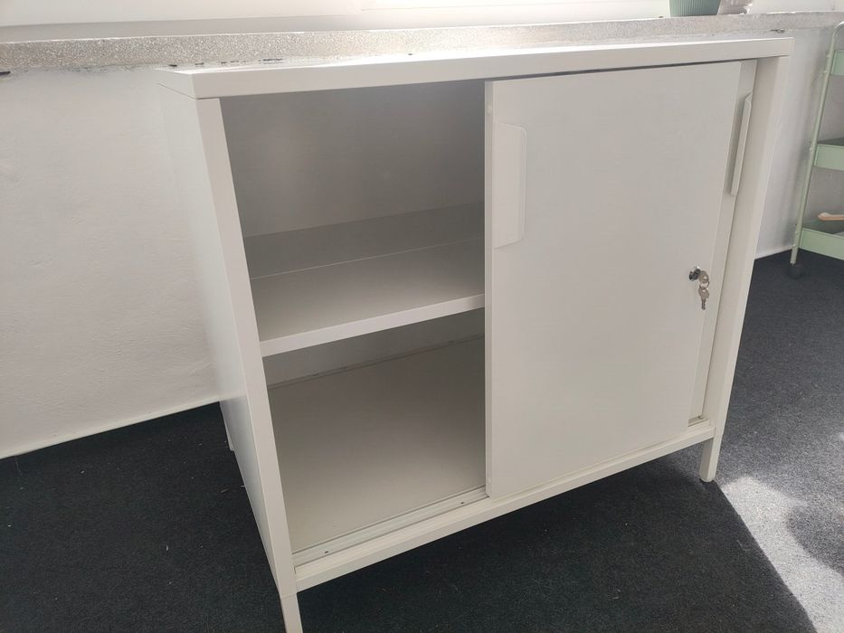 Szafka Ikea TROTTEN metalowa biała