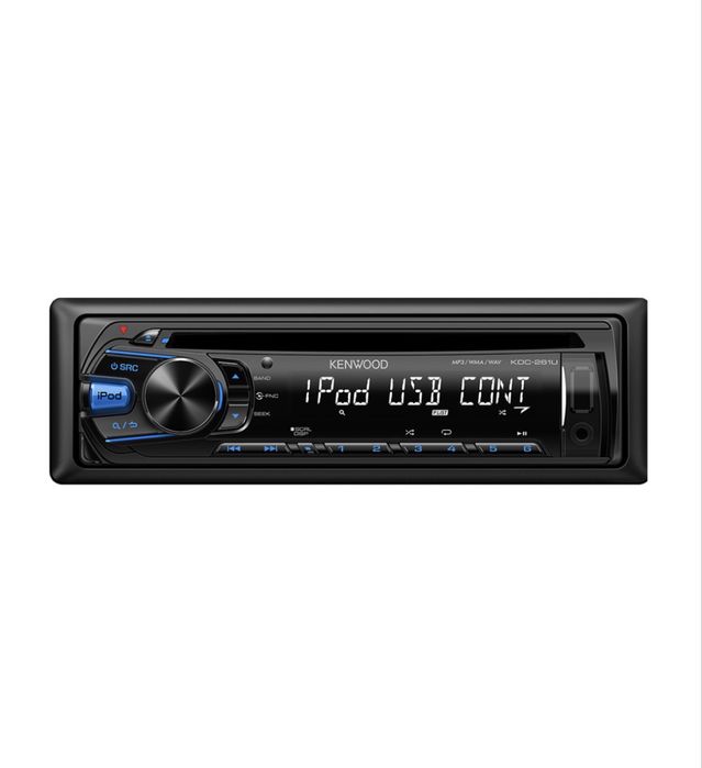 Radioodtwarzacz 1DIN Kenwood KDC-261U USB AUX iPod MP3 WMA WAV   AX7